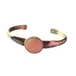 925 Hammered Sterling Silver Cuff Bracelet